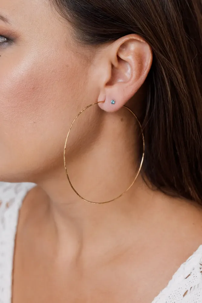Jewelry - Light L Hoop Earrings - CAPA DESIGN LLC