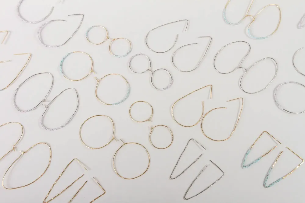 Jewelry - Light L Hoop Earrings - CAPA DESIGN LLC