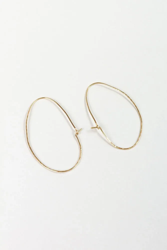 Jewelry - Light Oval Hoops Earrings - CAPA DESIGN LLC