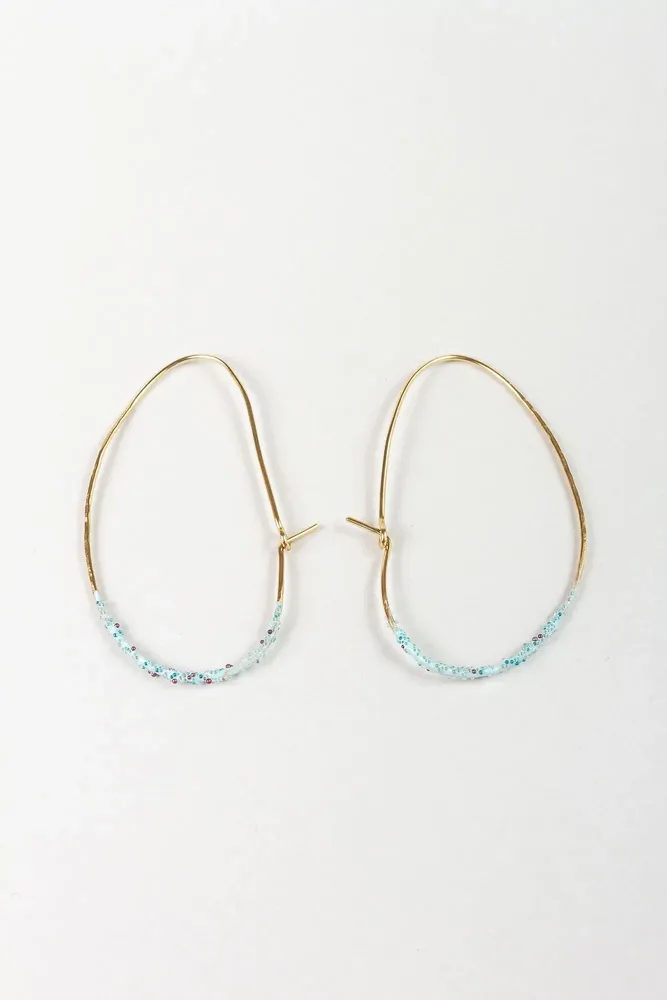 Jewelry - Light Oval Hoops Earrings - CAPA DESIGN LLC