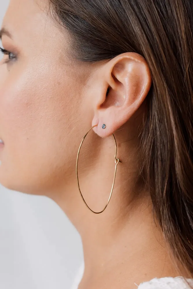 Jewelry - Light Oval Hoops Earrings - CAPA DESIGN LLC