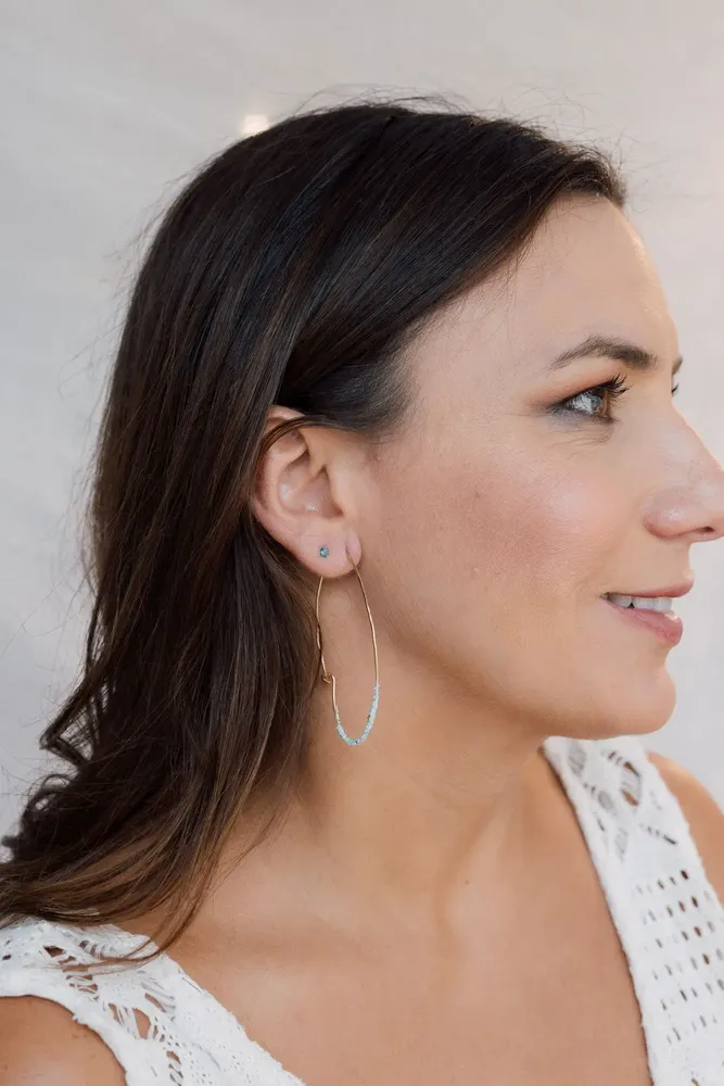 Jewelry - Light Oval Hoops Earrings - CAPA DESIGN LLC