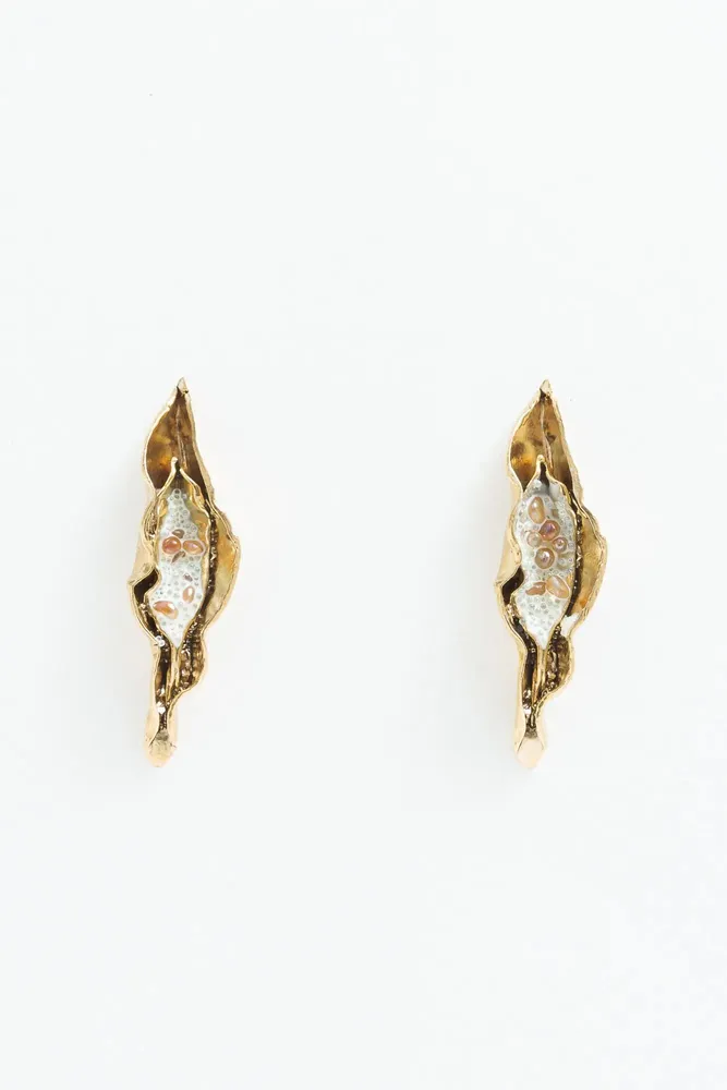 Jewelry - Sea Lettuce Earrings - CAPA DESIGN LLC