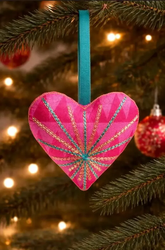 Guirlandes et boules de Noël - Décoration en forme de cœur durable et intemporelle - I WAS A SARI