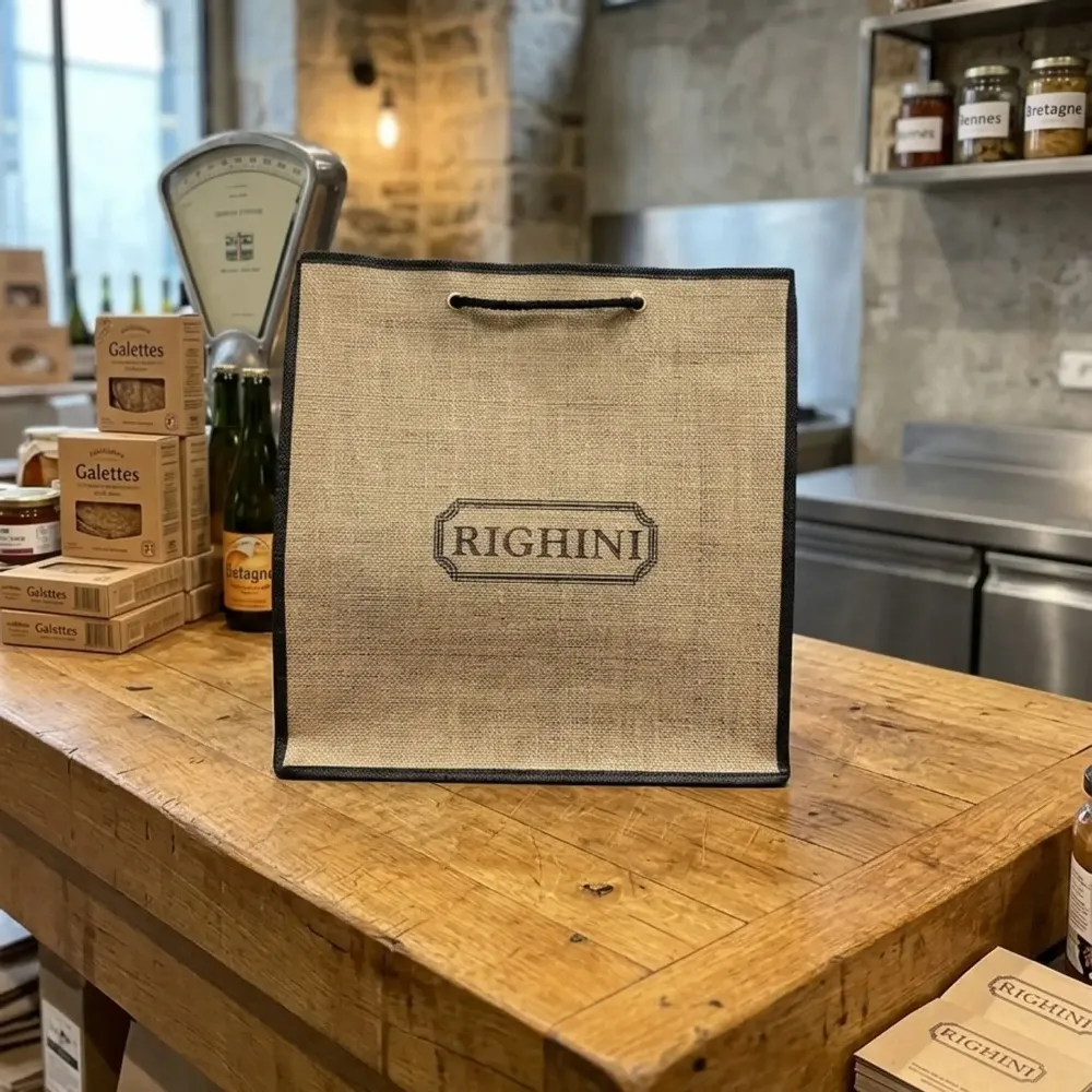 Sacs et cabas - Sac Toile de Jute - LE SAC PUB SUR MESURE BY AIRIPLAST