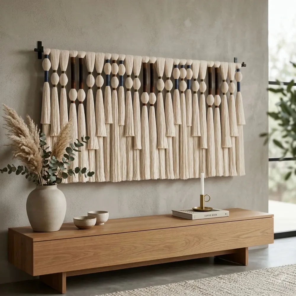 Other wall decoration - Texture & Rhythm: Handmade Giant Macrame Wall Decor - SARMAL DESIGN