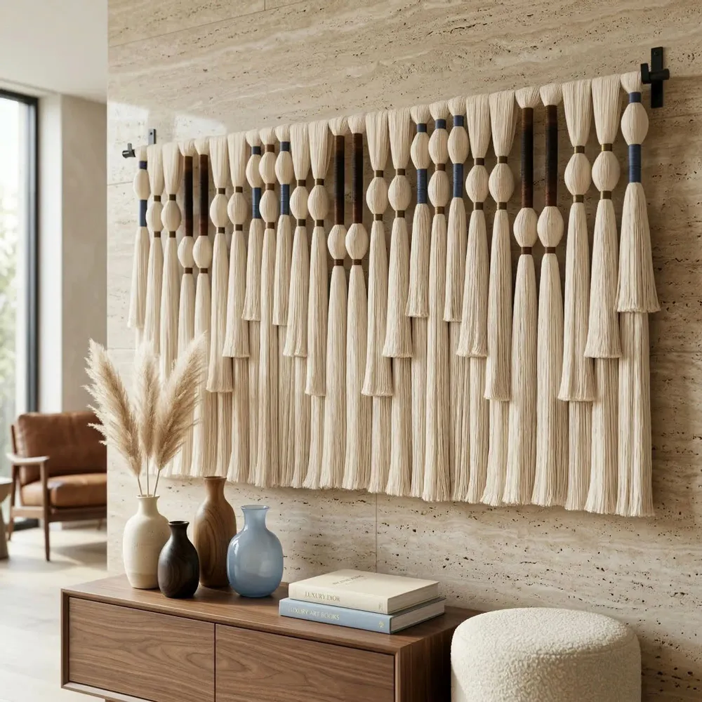 Other wall decoration - Texture & Rhythm: Handmade Giant Macrame Wall Decor - SARMAL DESIGN