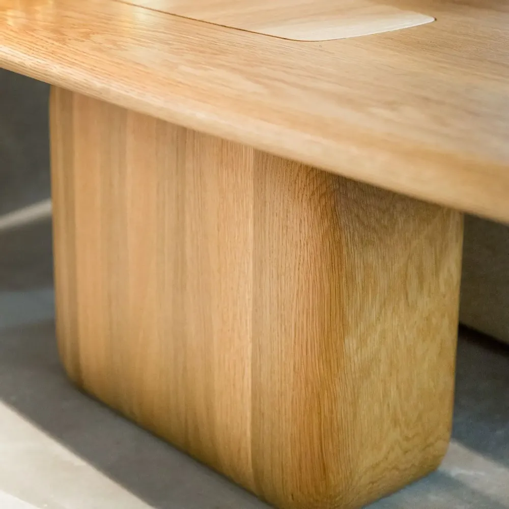 Tables for hotels - Bossa Rectangular Coffee Table in Solid Natural Oak - DUISTT