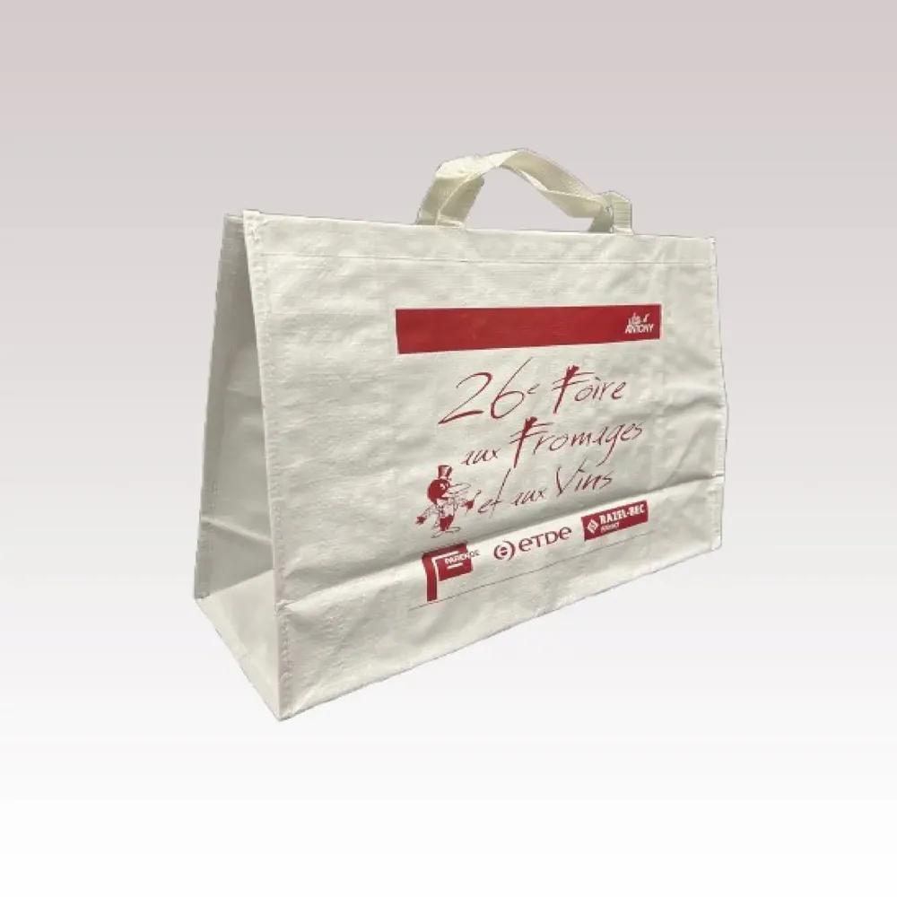 Sacs et cabas - Sac Réutilisable Polypro Tissé Laminé - LE SAC PUB SUR MESURE BY AIRIPLAST