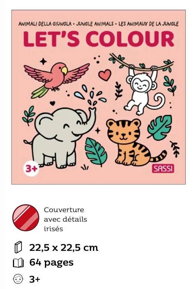 Loisirs créatifs pour enfant - LET'S COLOUR - PICTO COLORIAGE 3ANS - MYMOCHI BY NICI