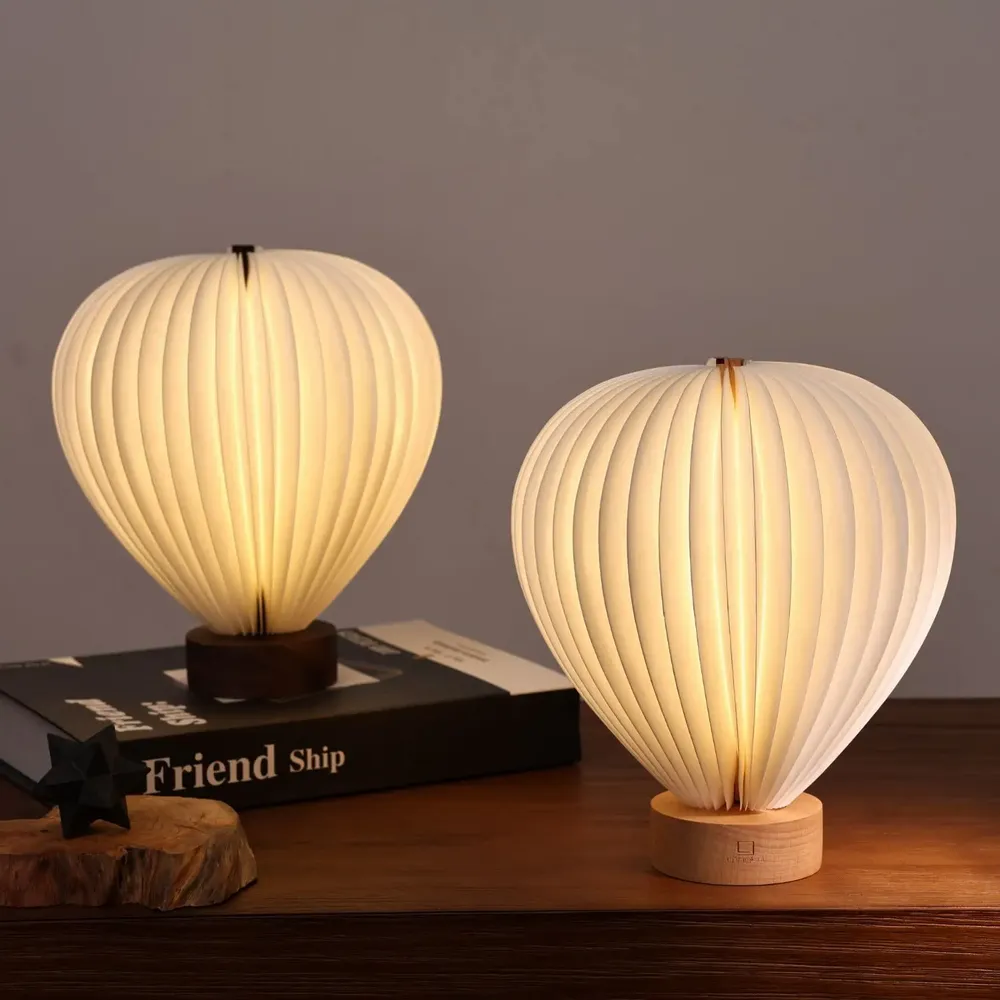 Lampes de table - Bois de noyer naturel léger Aeris - GINGKO DESIGN