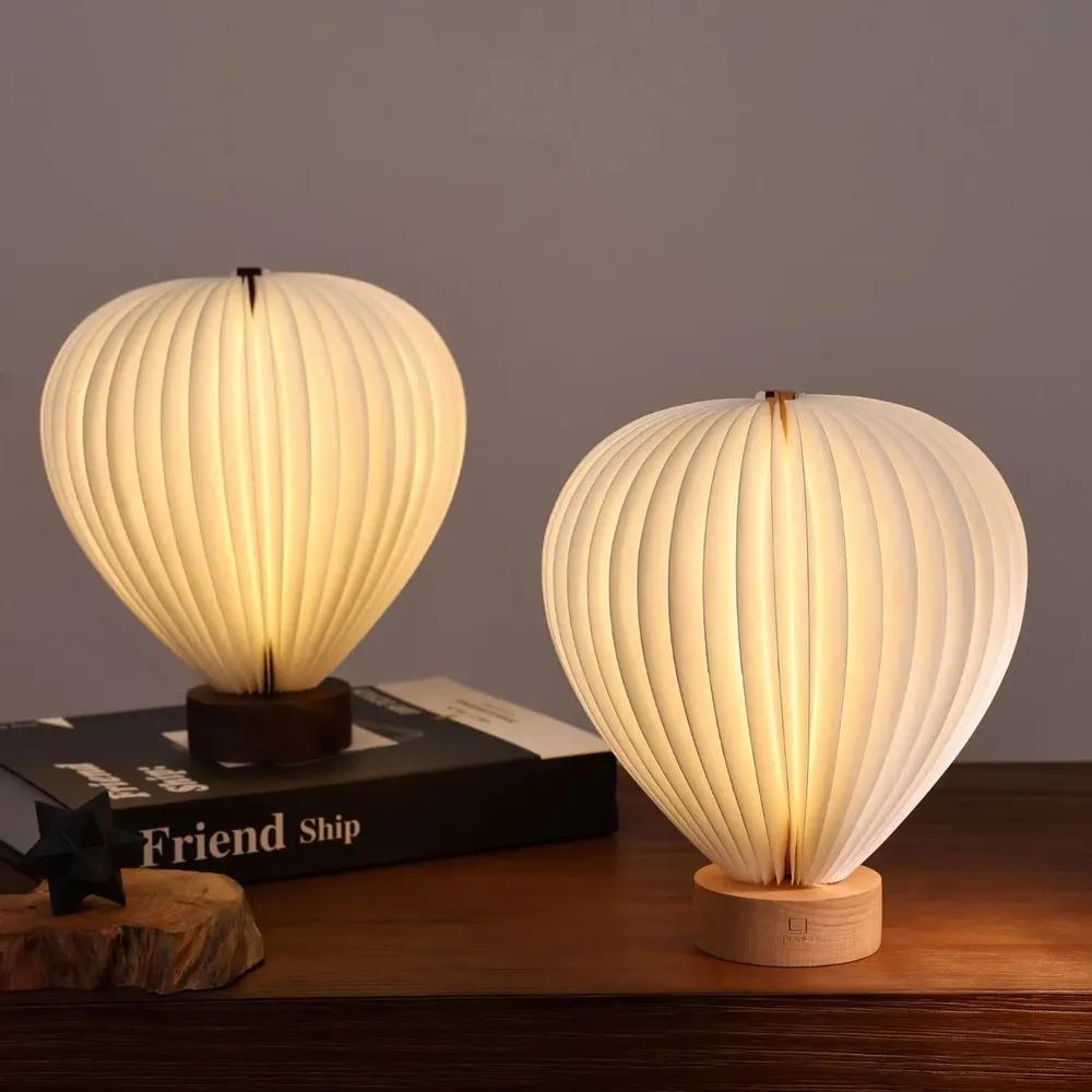 Lampes de table - Bois de hêtre naturel léger Aeris - GINGKO DESIGN