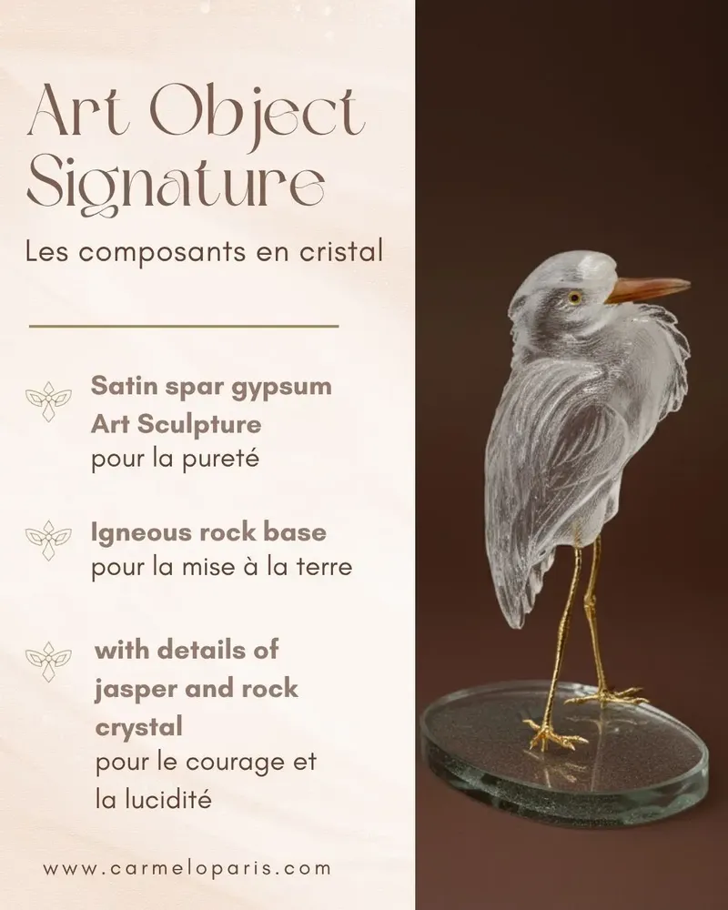 Goldsmithing - Crest of the Dawn Sculpture Clear Quartz Art Object - CARMELO PARIS