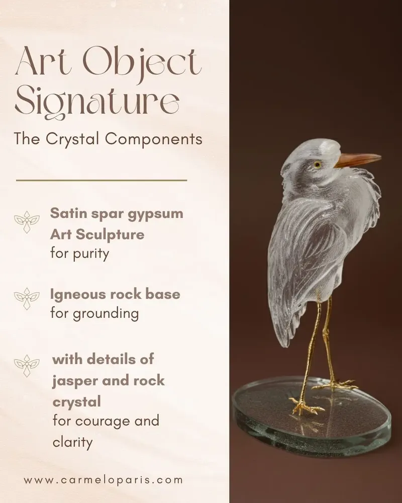 Goldsmithing - Crest of the Dawn Sculpture Clear Quartz Art Object - CARMELO PARIS
