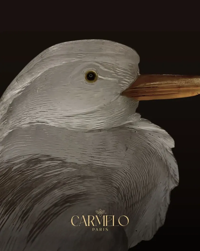 Goldsmithing - Crest of the Dawn Sculpture Clear Quartz Art Object - CARMELO PARIS