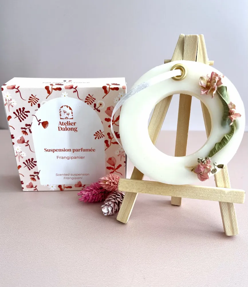Home fragrances - Frangipani Scented Wax Tablet – Round - ATELIER DALONG