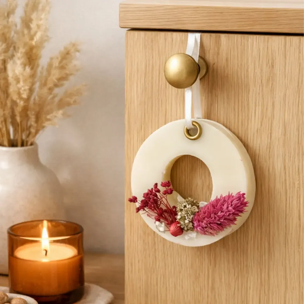 Home fragrances - Scented Wax Tablet orange bossom – Round - ATELIER DALONG
