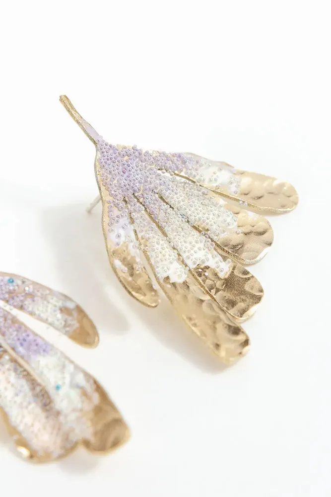Jewelry - Flower Wing Earrings - CÂPÂ JEWERLY