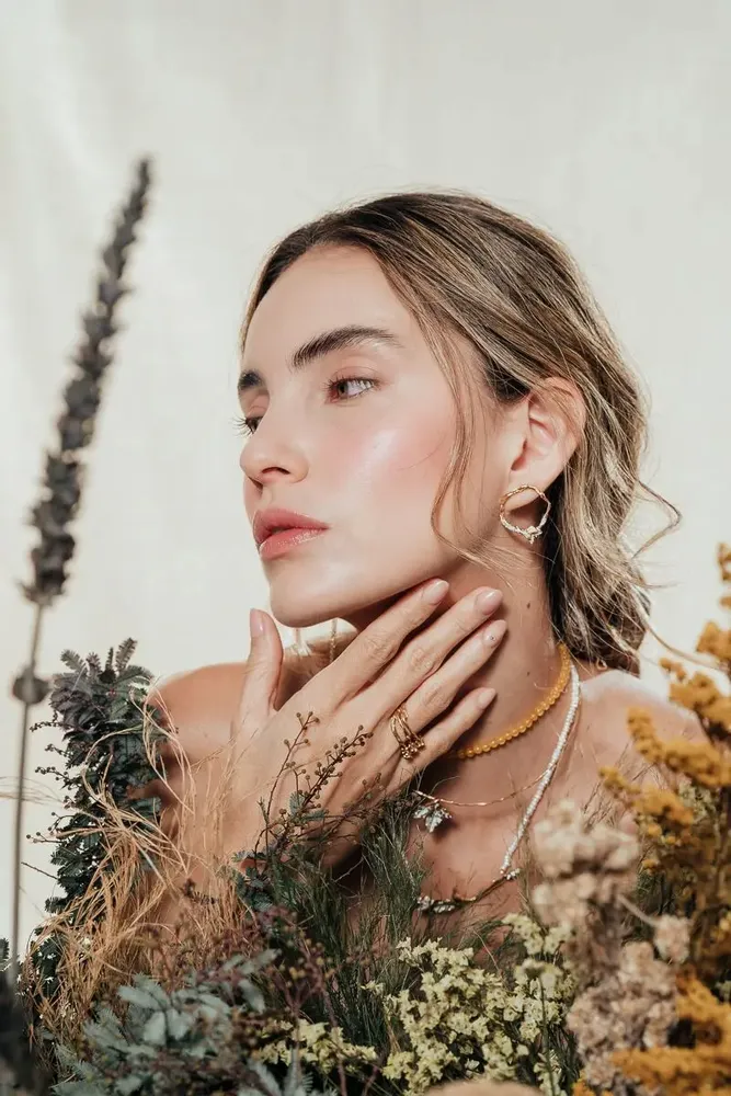 Jewelry - Wild Rose Hoops Earrings - CÂPÂ JEWERLY