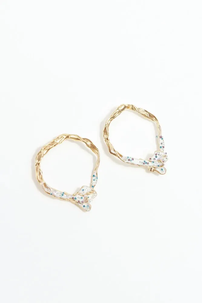 Jewelry - Wild Rose Hoops Earrings - CÂPÂ JEWERLY