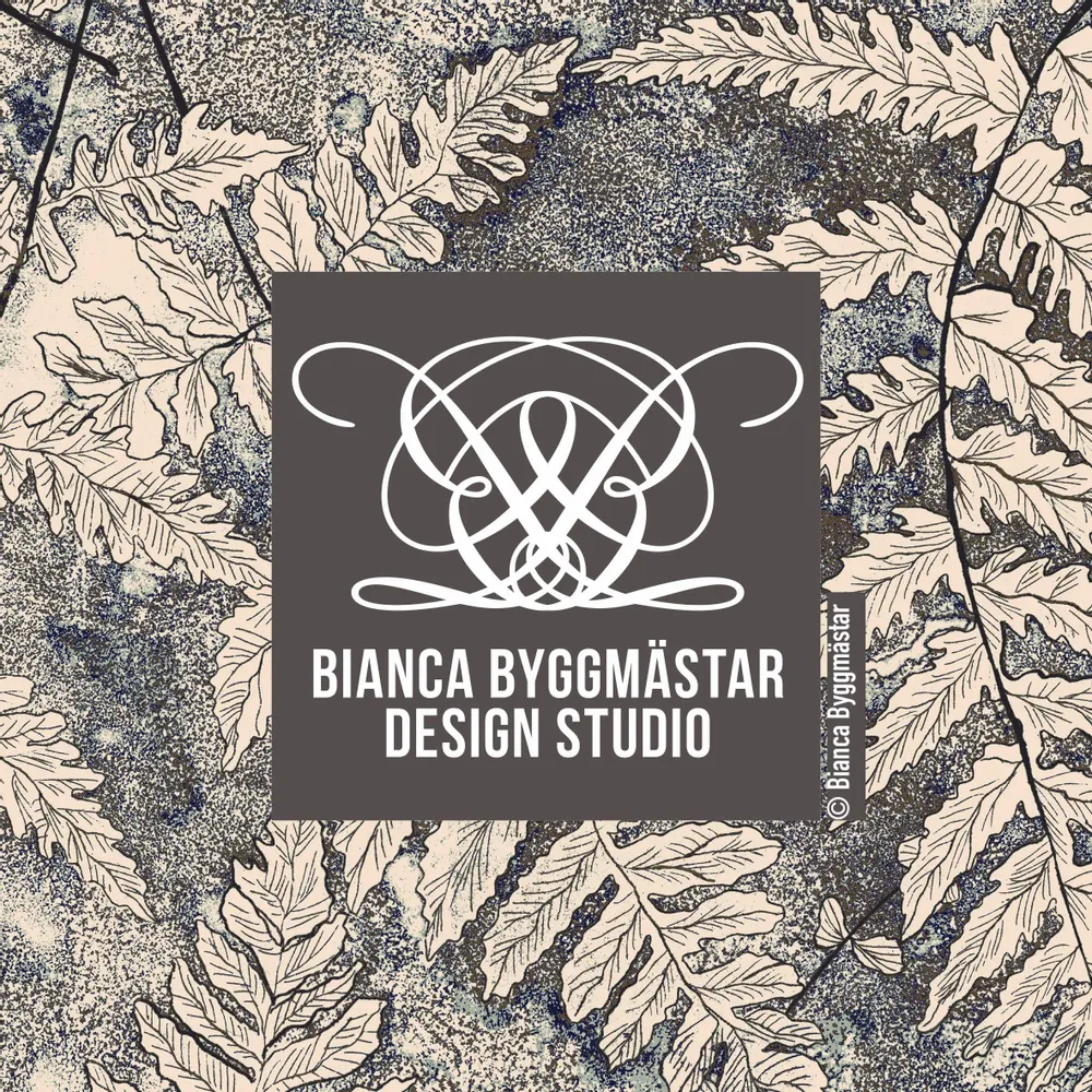 Textile and surface design - Etched Ferns Pattern - BIANCA BYGGMÄSTAR