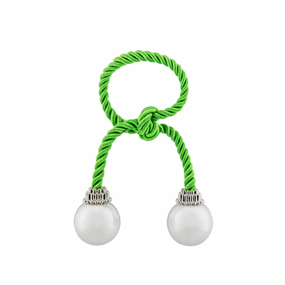 Assiettes au quotidien - Lot de 4 ronds de serviette en perles - TIME FOR TEA