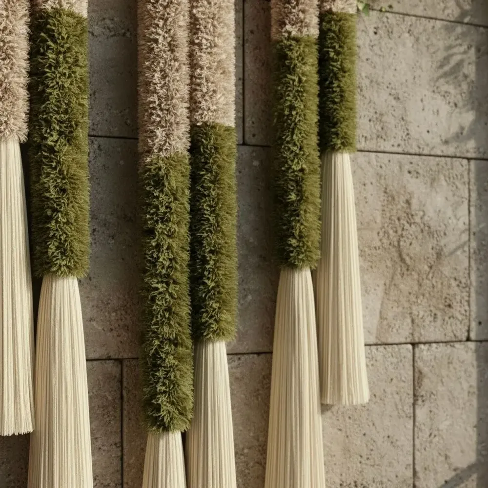 Other wall decoration - Earthy Echoes: Handmade Textured Wool Wall Decor - SARMAL DESIGN