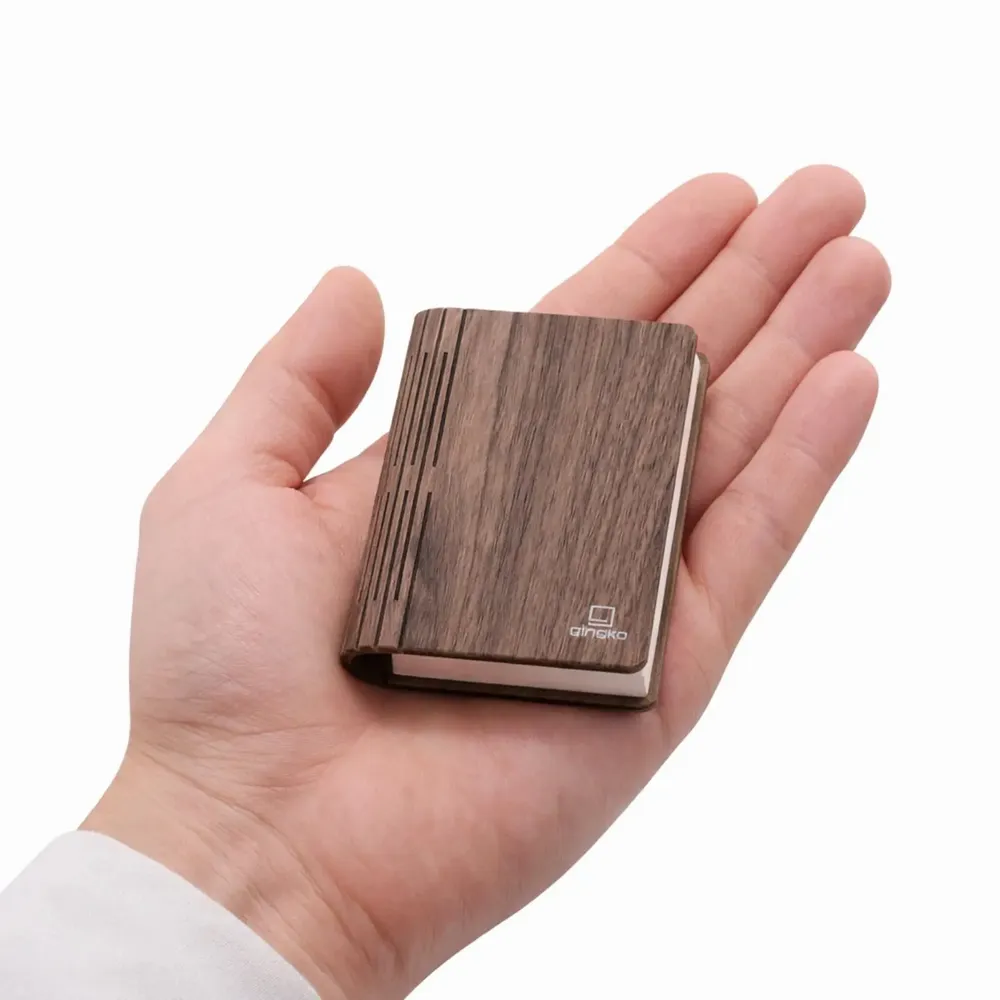 Lampes de table - Lampe à livres intelligente Super Mini, édition Palm, finition noyer - GINGKO DESIGN