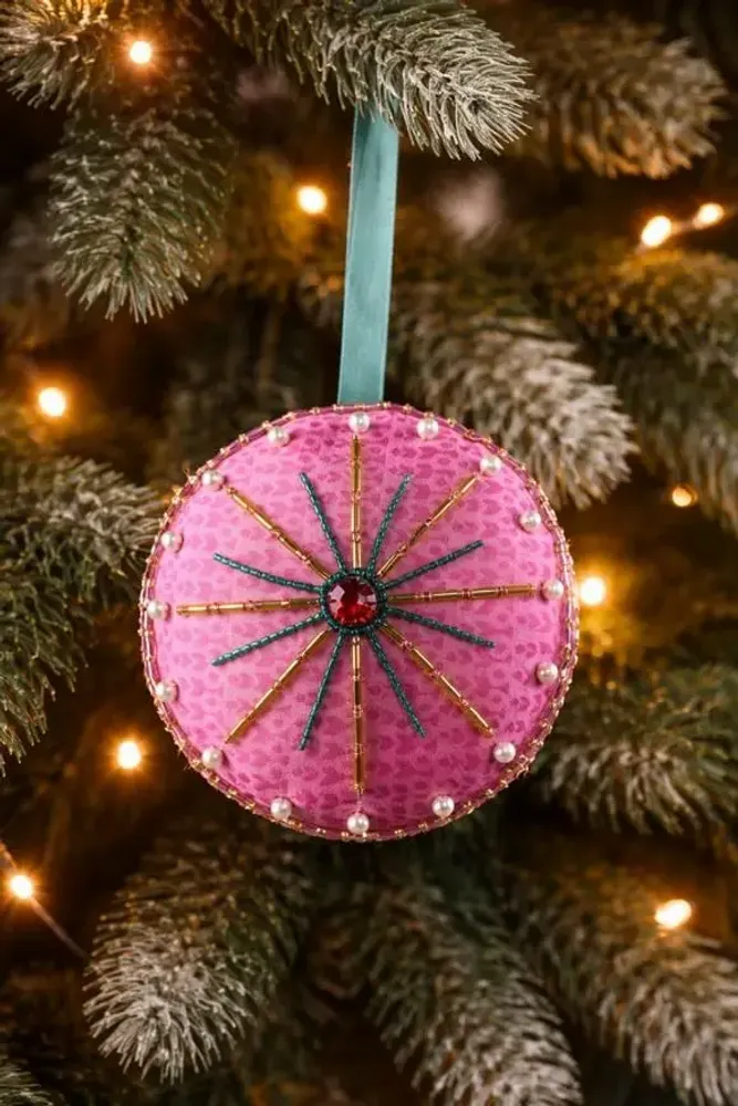 Guirlandes et boules de Noël - Ornement joyeux en forme de pleine lune - I WAS A SARI