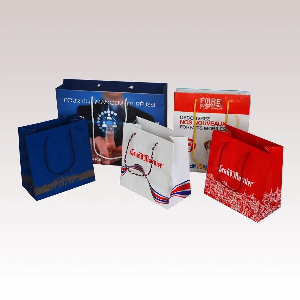 Sacs et cabas - Sac Papier Cordelières Luxe - LE SAC PUB SUR MESURE BY AIRIPLAST