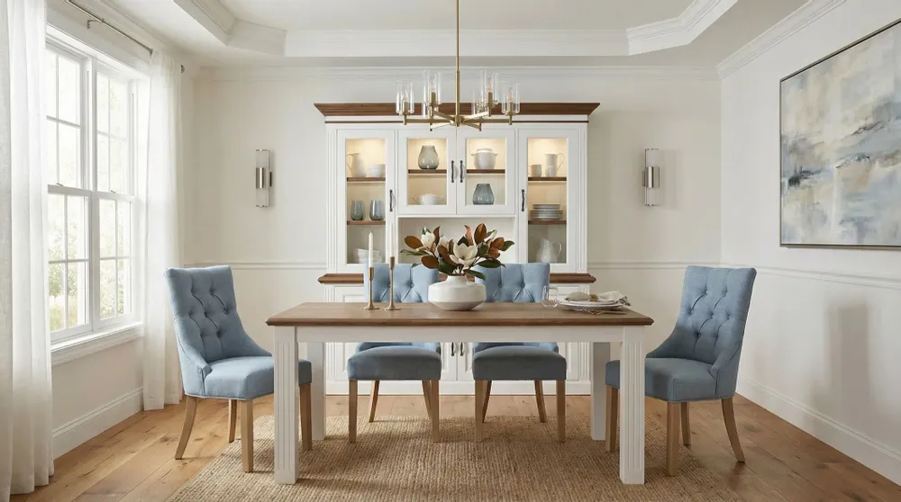 Storage boxes - Vitrine Chic Oak 2x4 portes 2 tiroirs - XO INTERIORS