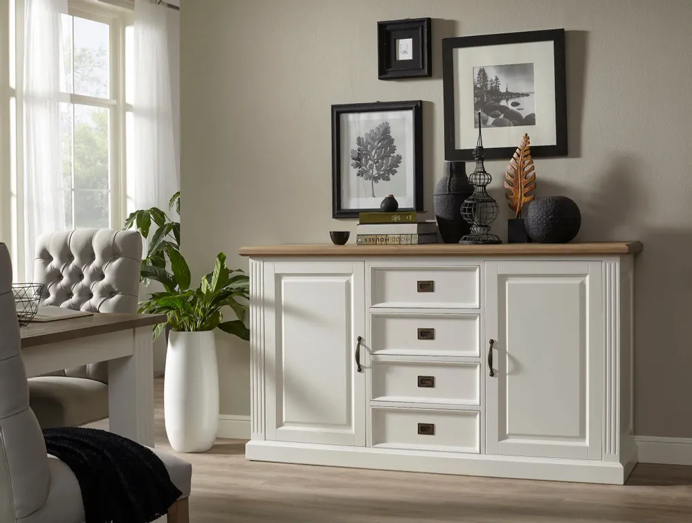 Sideboards - Bahut Chic Oak 2 portes 4 tiroirs - XO INTERIORS