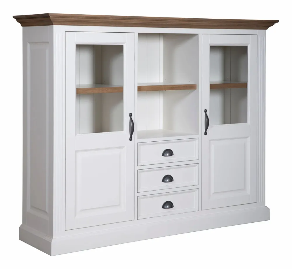 Storage boxes - Cabinet Chic Oak 2 portes 3 tiroirs - XO INTERIORS