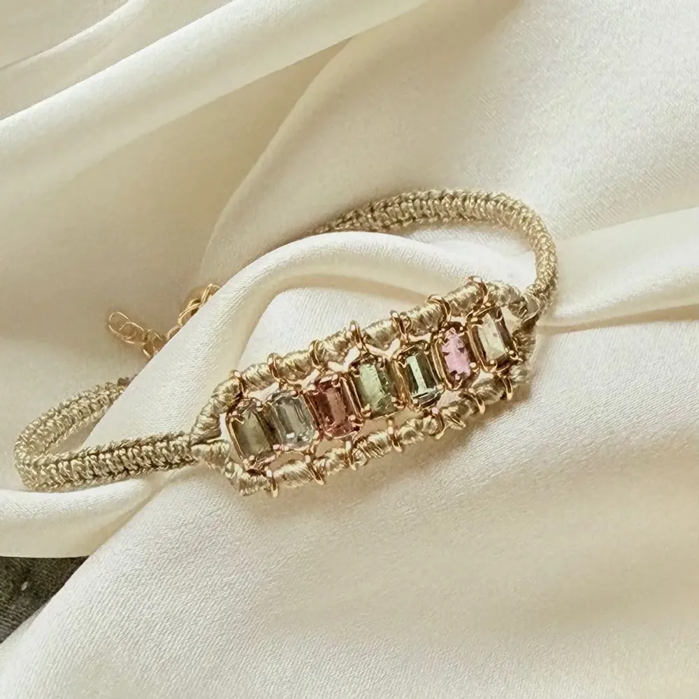 Bijoux - Bracelet tourmaline serties-Padma - SOPHIE DESCHAMPS BIJOUX