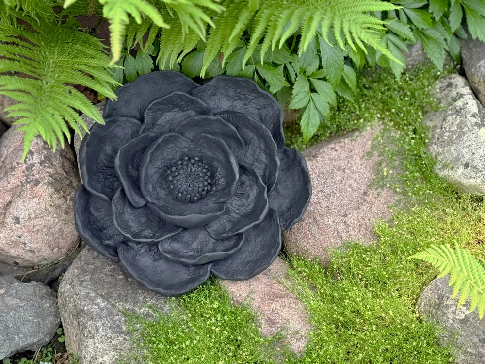 Other wall decoration - Flower Flower decor - Handmade 3D look wall sculpture - DABA DECO