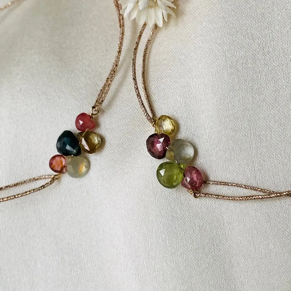 Bijoux - Bracelet saphir gouttes  - Isalia - SOPHIE DESCHAMPS BIJOUX