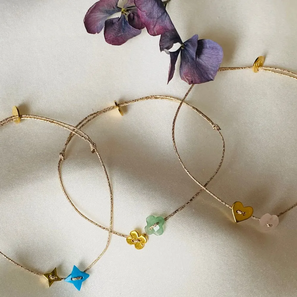 Bijoux - Bracelet petites médailles plaquées or - Little multi or - SOPHIE DESCHAMPS BIJOUX