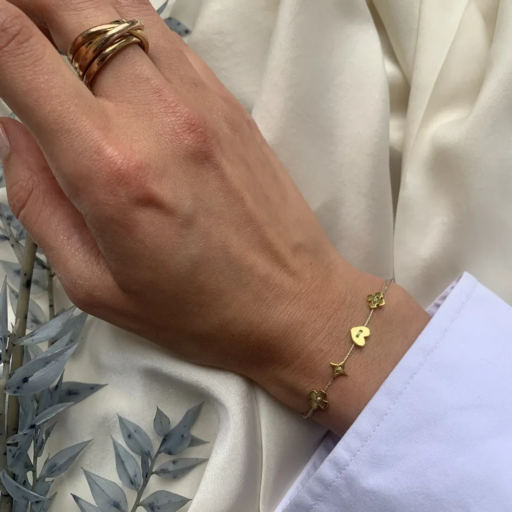 Bijoux - Bracelet petites médailles plaquées or - Little multi or - SOPHIE DESCHAMPS BIJOUX