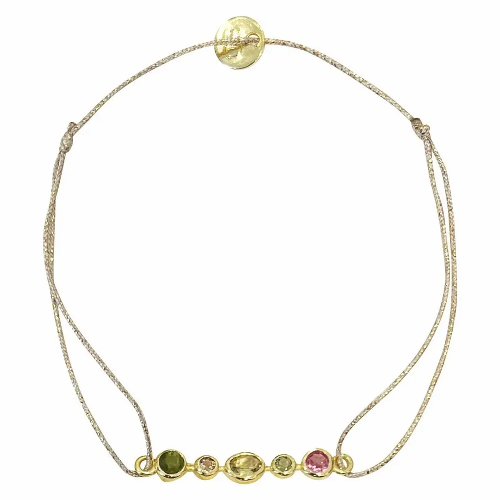 Bijoux - Bracelet tourmalines serties- Rambagh - SOPHIE DESCHAMPS BIJOUX