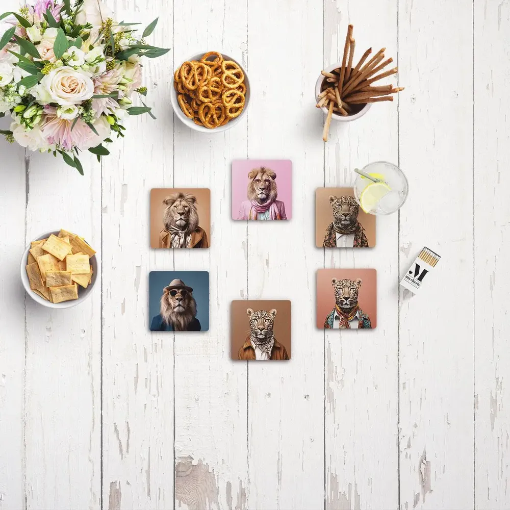 Sets de table - Coffret dessous de verre Jungle Bosses - MA CHÉRIE MON AMOUR