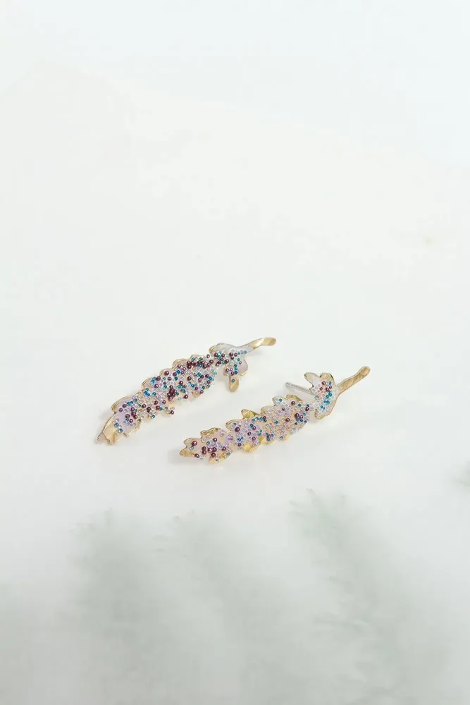 Bijoux - Boucles d'oreilles Lavande - CÂPÂ JEWERLY