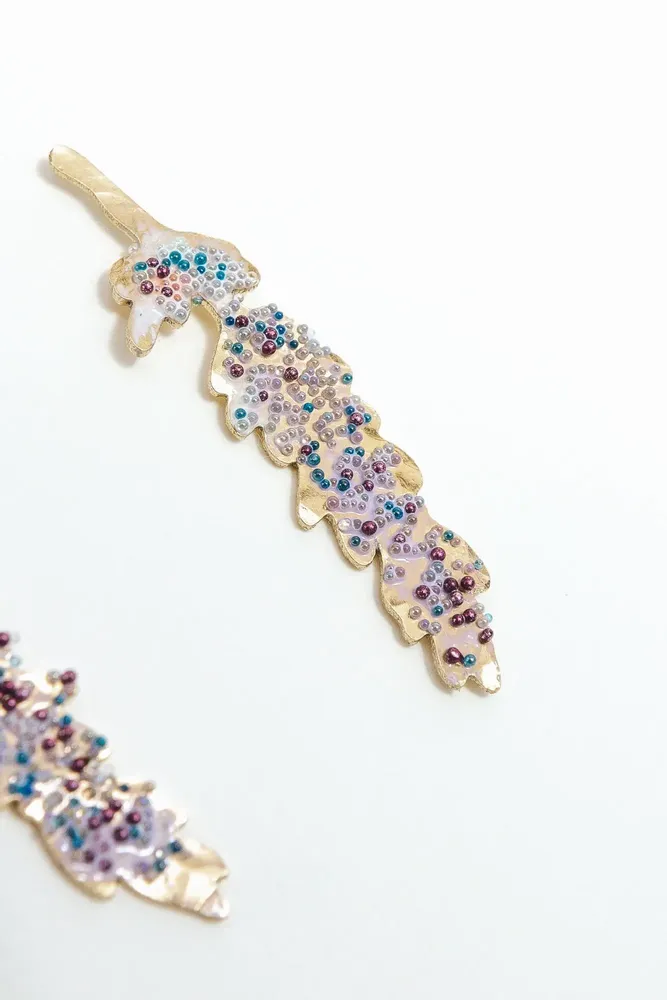 Bijoux - Boucles d'oreilles Lavande - CÂPÂ JEWERLY