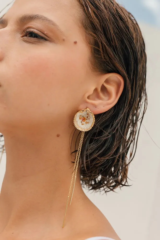 Bijoux - Boucles d'oreilles en coquillage de Floride - CÂPÂ JEWERLY