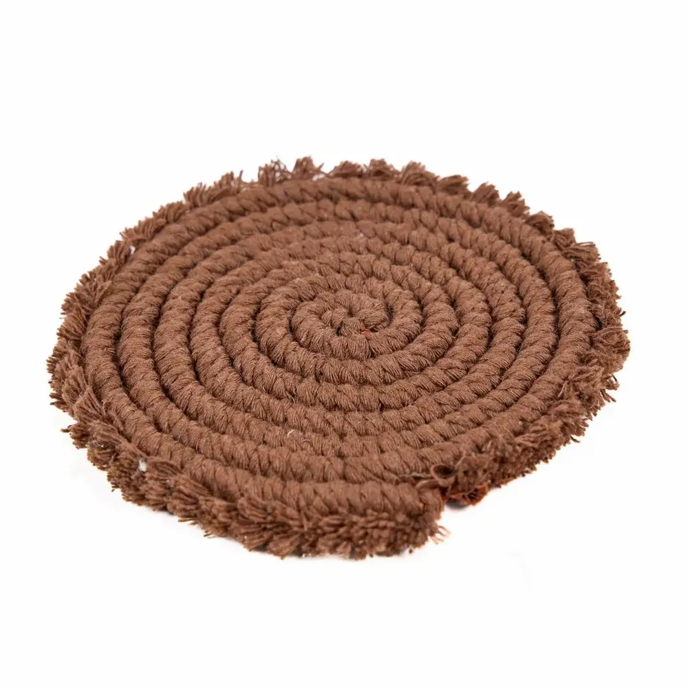 Sets de table - Le Dessous De Verre Cotton - Noyer Foncé - BAZAR BIZAR LIVING