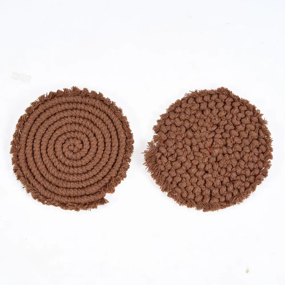 Sets de table - Le Dessous De Verre Cotton - Noyer Foncé - BAZAR BIZAR LIVING