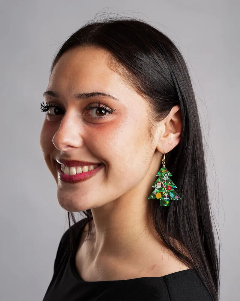 Jewelry - Christmas earrings - SNAZZY SANTA APS