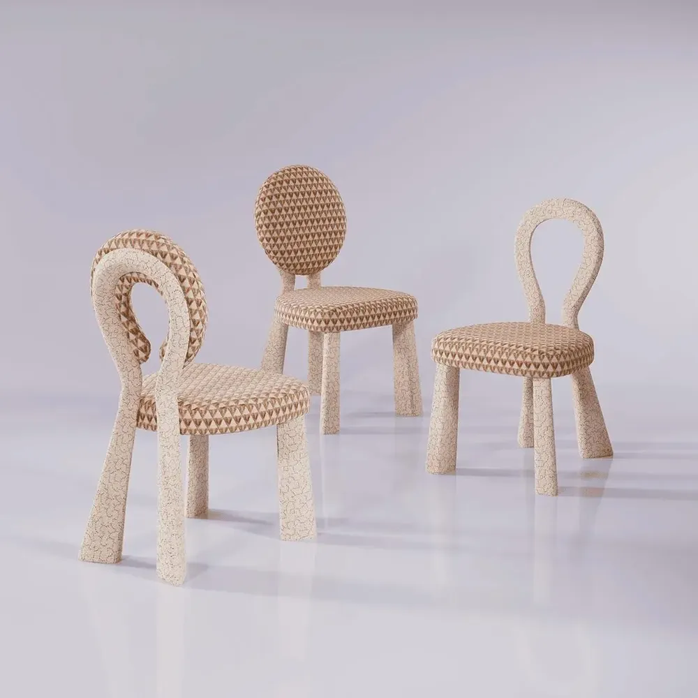 Chairs - Mary Dining Chair with Upholstered legs by Ottiu - OTTIU