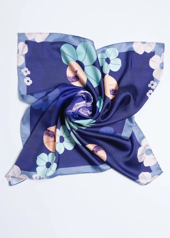 Foulards et écharpes - oiseau gorge rouge - KOUNTHEA RETH