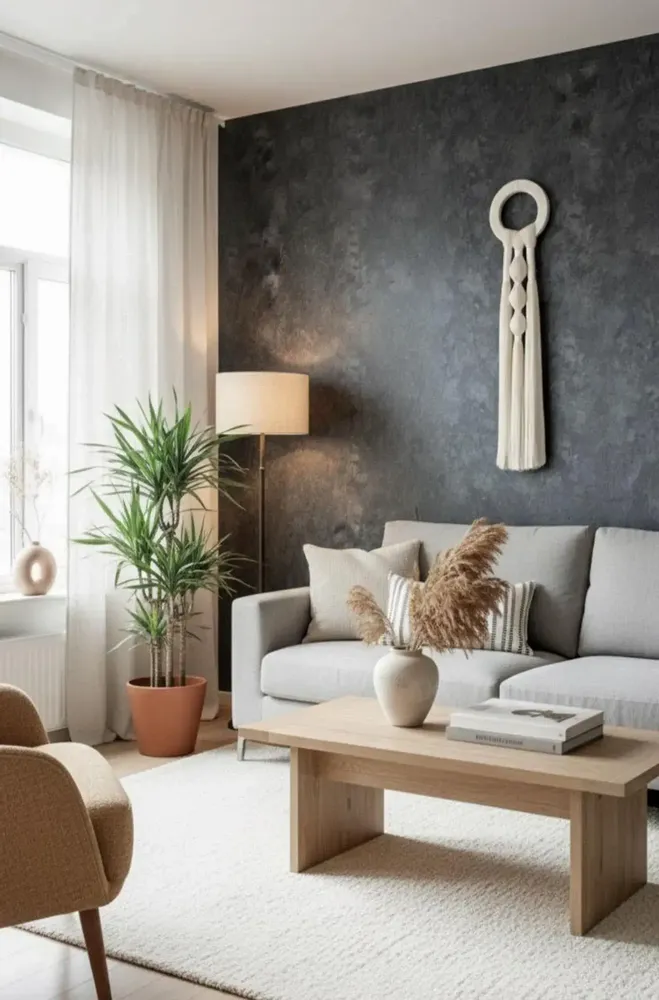 Autres décorations murales - Harmonie verticale : décoration murale moderne en macramé faite à la m - SARMAL DESIGN