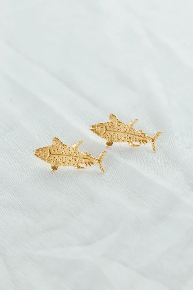 Bijoux - Boucles D'oreilles Pendantes Thon - CÂPÂ JEWERLY